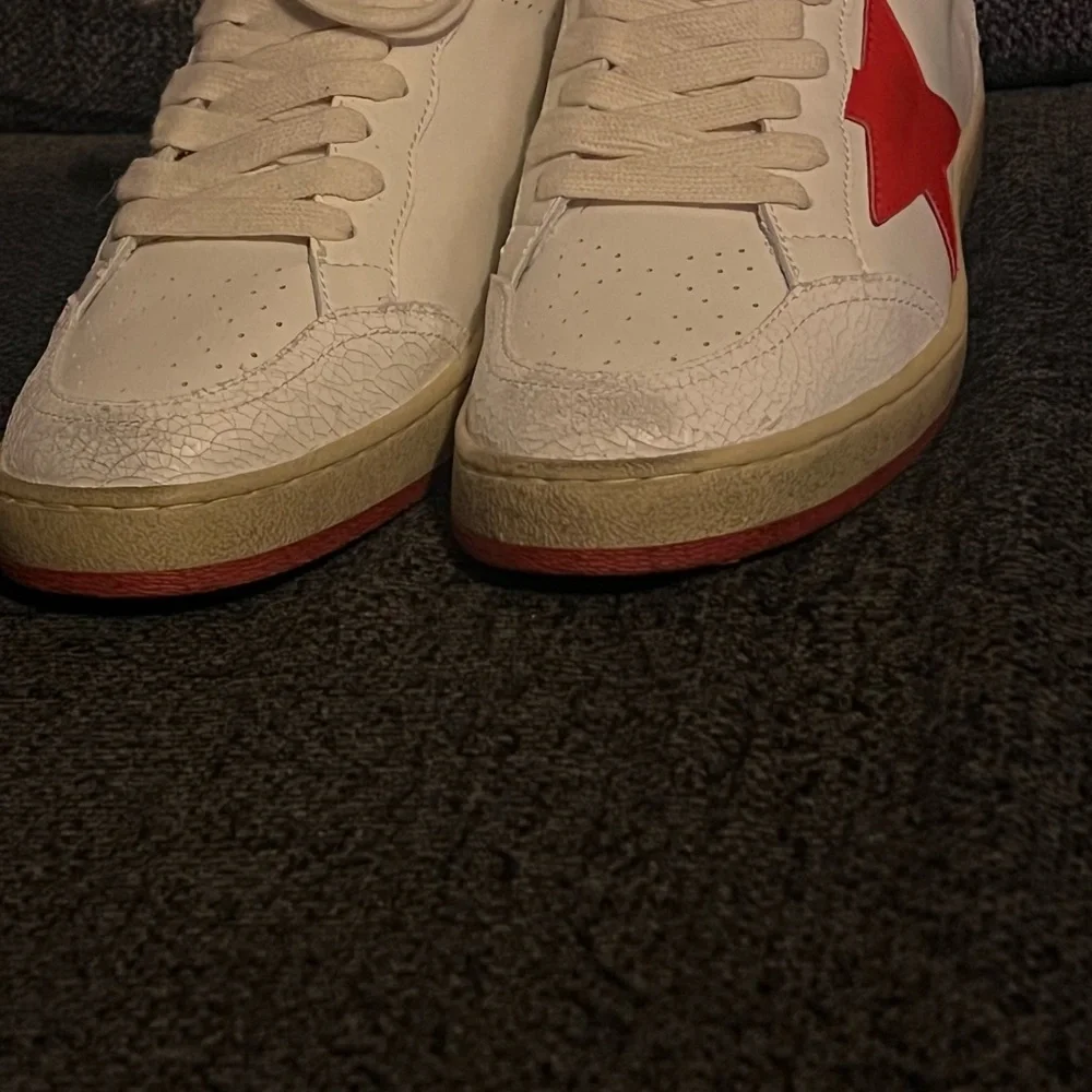 Golden Goose White and Red Sneakers Uni sex - Picture 6 of 7